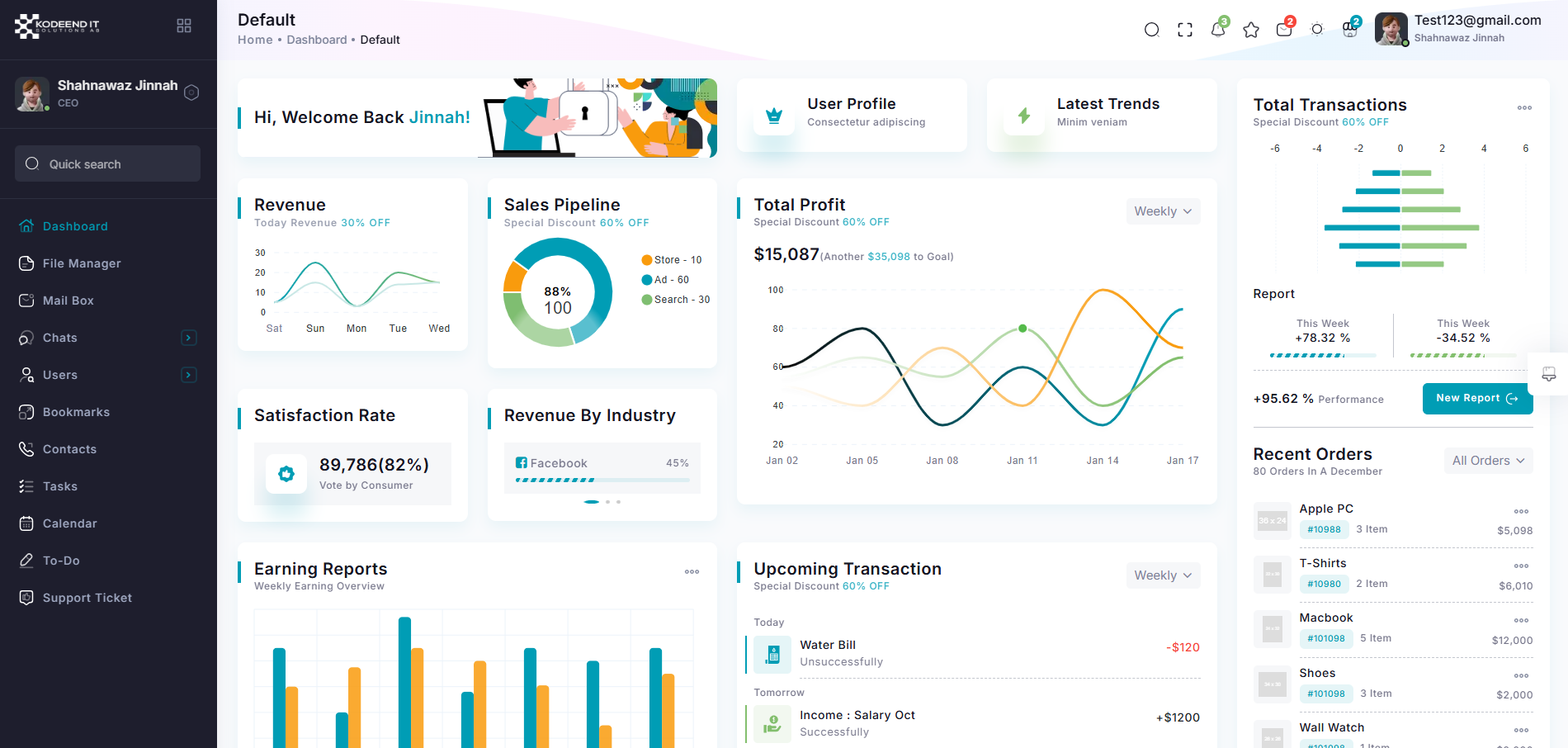 Customer relationship management (CRM) software